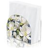 SUPERDANT Porta Tovaglioli da Tavola Magnolia Fiore Portatovaglioli In Acrilico di Carta Fazzoletti Autoportante Da Cocktail Accessori per la Casa Cucina Caffè Ristorante Caffè 12.5x5x10.5CM