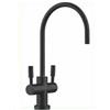 Rubinetto a due vie CASCATA INOX Nero Opaco