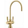 Rubinetto a due vie CASCATA INOX Ottone Spazzolato