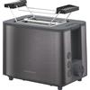 Grundig TA 7340 - Tostapane, potenza 950 Watt, funzione pop-up automatica e centraggio del pane, regolazione variabile, cassetto raccogli briciole estraibile, 2 vani per arrosti, avvolgicavo, in