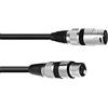 Omnitronic, Cavo XLR 3pin 0.2m, 20 cm, Nero