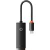 Baseus Adattatore di rete serie Lite esterna da USB di tipo C a RJ-45 fino a 1 Gbps (1000Mbps) Black (WKQX000301)