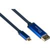 Good Connections 4812-CSF010B Good Connections Adapterkab SmarFLEX USB-C an DP1.2 blau 1m