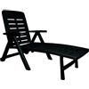 Dmora Lettino Prendisole Acireale 189x72x96h cm Verde Ruote Pieghevole, Sdraio da Giardino Peso Supportato 120 kg Made in Italy