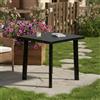 Dmora Tavolo da Esterno RoccaImp 80x75x72h cm Nero Antracite 4 Posti Lunghezza Massima 80 cm, Finitura Effetto Liscio Made in Italy
