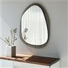 Dmora Specchio Nenari 75x55h cm Marrone Bronzo Forma Ovale Tipologia a Parete, Colore Struttura Trasparente