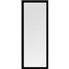 Dmora Specchio Neliar 40x105h cm Nero Forma Rettangolare Tipologia a Terra, Colore Struttura Trasparente