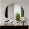 Dmora - Specchio Phaeton, Specchiera, Articolo d'arredo a muro, Decorazione con specchio, 70x2h70 cm, Nero