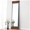 Dmora Specchio Nenene 50x170h cm Marrone Noce Forma Rettangolare Tipologia a Terra, Sfumatura Colore Struttura Noce
