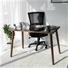 Dmora - Scrivania Euphro, Scrittoio multiuso, Tavolo per ufficio porta PC, Piano di lavoro, 110x60h73 cm, Noce