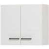 Dmora Dispensa da Cucina Hafuchi 60x30x54h cm Bianco un Ripiano 2 Ante, Mobile da Cucina Apertura Battente