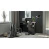 Dmora - Scrivania Cherie, Scrittoio Multiuso, Tavolo per Ufficio Porta PC, Piano di Lavoro, 110x48 h77 cm, Nero