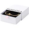 PANDORA Icons - Bracciale con chiusura splendente placcata in oro 14k