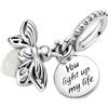 ZURWTCH Ciondolo da donna in argento Sterling 925 per bracciale e collana Pandora