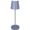 MAJESTIC AGATA - Lampada da tavolo LED senza fili ricaricabile, Lunga durata, Dimmer Touch, Luce Calda-Naturale-Fredda, per interni ed esterni IP54, H37cm, AZZURRO PASTELLO