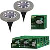 kasaviva Set 2 Pezzi Luce Segnapassi ad Energia Solare da Giardino 11 cm