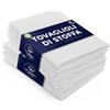LivinEase Tovaglioli di stoffa di cotone - Confezione da 12 tovaglioli da tavola bianchi - Tovaglioli di stoffa grandi riutilizzabili in cotone 100% 46 x 46 cm (White)