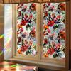 GORGECRAFT Pellicola per La Privacy per Finestre con Motivo A Tartaruga Arcobaleno 100x43cm Fiore 3D in Vetro Colorato Decorativa per Finestre Non Adesiva Statica Resistente Ai Raggi UV Adesivi
