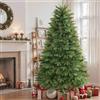 SHareconn 7ft Albero di Natale Artificiale con 1369 Punte di Rami in PE&PVC | 1 Base in Legno Pieghevole, Facile da Montare, Scelta Perfetta per la Decorazione Festiva di Casa e Ufficio, Verde