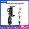 Neewer Supporto per treppiede per telefono di base Supporto per fotocamera girevole Morsetto per cellulare per iPhone 15 14 13 12 11 Pro Max X XR Samsung S24