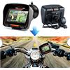 winkcron Navigatore GPS per Moto e Auto da 4,3 Pollici, Impermeabile IP67, WINCE, Bluetooth, FM, AVIN, 8GB di Memoria Integrata, Mappe IGo Gratuite, Ultima Versione