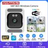PEGATAH 5MP 2K Telecamera Windows Visione notturna a colori WiFi Cam interna per la sicurezza domestica Rilevazione movimento Registrazione 24 ore su 24, 7 giorni su 7 Telecamera ad installazione rapida