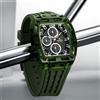 Naviforce 7105 Nuovo Orologio Cronografo Casual Multifunzione Sportivo con Cinturino in Silicone e Cassa Trasparente per Uomo
