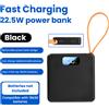 Gaqqee Kit Power Bank Portatile Fai-da-Te 10W/22.5W con Custodia per 3 Batterie 18650 Rimovibile, Senza Saldature, Caricabatterie Portatile Pratico
