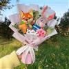 Potdemiel Zootopia Bambole di peluche Piccolo ciondolo Judy Hopps Nick Wilde Bouquet creativi fatti a mano Regali di Natale Compleanno San Valentino