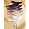 finetoo Set di 13 Pezzi Perizoma in Cotone da Donna, Mutandine a Vita Bassa, Tanga Sexy da Donna, Bikini Morbido Taglia M-XL, Intimo Lingerie