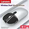 Lenovo Mouse Wireless Lenovo USB Dual Mode Silenzioso Ricaricabile per Ufficio Antiscivolo da Scrivania 1600 DPI Regolabile per MacBook PC