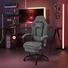 WOLTU Sedia da Ufficio Ergonomica Girevole per Computer, Sedia da Gaming con Cuscino Lombare e Poggiapiedi