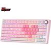 RK Tastiera Meccanica RK Royal Kludge R75 con Retroilluminazione RGB, Hot-swappable, Cablata, per Gamer, con Tasti PBT e Manopola del Volume