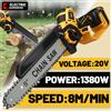 ELECTRIC GODDESS Motosega Elettrica Brushless Electric Goddess 6/8 Pollici 1380W Senza Fili per Taglio Legno e Potatura Giardino, Compatibile con Batteria Dewalt 20V