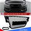 MagicKit Griglia Anteriore a Nido d'Ape 2007-2012 per Audi A5 B8 S5 RS Style, Griglie Paraurti Anteriore, Rete Presa d'Aria Radiatore, Nero Lucido Compatibile
