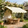 NONE Tenda da Sole Retrattile Manuale con Manovella per Balcone | Tenda da Sole per Patio Senza Foratura | Tenda da Sole Telescopica per Balcone (150/200/250/350 cm)