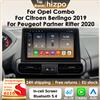 HIZPO Autoradio Hizpo 8G 128G 2Din Android 14 per Opel Combo, Citroen Berlingo 2019, Peugeot Partner Rifter 2020 con GPS e Carplay 6115