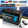 Batteria 24V 150Ah 18650 Batteria al litio Ricaricabile per energia solare Batteria per veicoli elettrici + Caricabatterie 25.2v 2A