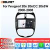 OSSURET 2Din 8G 128G Carplay 7'' Android Autoradio per Peugeot 206 206CC 206SW 2000-2008 GPS Lettore Multimediale Video Navi 4G BT