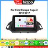 HIZPO Autoradio Android per Ford C-MAX Kuga 2 Escape 3 2012 - 2019 con Carplay Wireless, Navigazione Auto, Multimedia, DSP, BT, GPS, AI