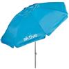 AKTIVE Ombrellone da Spiaggia Antivento AKTIVE, 240 cm, Blu, 8 Stecche, Protezione Solare, UV50, Inclinabile, Altezza Regolabile, con Ventilazione e Borsa per il Trasporto PRIMA QUALITÀ