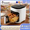 NONE Friggitrice ad aria Podofo 1350W 5L con controllo touch e temperatura regolabile fino a 200°C ° Cucina Senza Olio con 7 Menu Preimpostati per 3-5 Persone