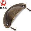 KAK 20PCS Maniglia per porta dell'armadio da cucina in metallo retrò e manopole per mobili Hardware per armadio Maniglie a conchiglia in ottone antico