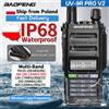 Baofeng UV-9R PRO V2 Walkie Talkie Impermeabile IP68, Banda UHF VHF, Tri-Potenza, Type-C, DTMF, Torcia, Radio Bidirezionale a Lungo Raggio