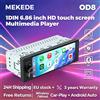 MEKEDE Autoradio Universale 1 Din da 6,86 Pollici, Lettore MP5 Stereo, Carplay Wireless, Android Auto, Lettore Multimediale per Auto, Schermo Touch 1280*480, Mirror Link, Navigazione GPS, BT, SWC, FM,