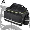 WEST BIKING Borsa Impermeabile Espandibile per Portapacchi Posteriore Bici 20-35L, Borsa da Bicicletta con Copertura Antipioggia e Striscia Riflettente per Ciclismo