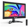 Eyoyo EM12B Monitor da tavolo piccolo da 12 pollici con ingressi BNC/HDMI/VGA/AV Display esterno con schermo LCD TFT HD 1366X768 con telecomando per sorveglianza. Supporto per montaggio a parete VESA