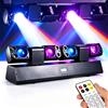 KYAAO Luce Laser Mobile 120W RGB con Effetto Strobo per DJ, Discoteca, Club, Feste, Illuminazione da Palco, DMX512, Attivazione Sonora