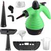 BAKAJI Pulitore a Vapore Portatile 1050W 300 ml 3 bar con Accessori Pulizia Verde