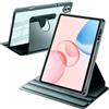 A-BEAUTY Custodia Rotante Compatibile con Honor Pad 10 12.1 Pollici 2025, Rotazione a 360 Gradi Supporto Trasparente Cover, Auto Svegliati/Sonno, Verde Scuro